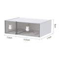 Axyaa Kawaii Stationery Storage Box with Plastic Drawers for Office Desk Organization