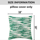 Axyaa Large Textured Accent Pillowcases, 45x45cm, Abstract Jacquard Design