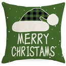 Axyaa Christmas Snowman Pattern Cushion Cover for Sofa, Bedroom, Car