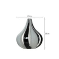 Axyaa Stripes Glass Vase Desk Decoration Floral Vases Room Aesthetic Decor