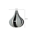 Axyaa Stripes Glass Vase Desk Decoration Floral Vases Room Aesthetic Decor