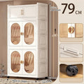 Axyaa Foldable Wardrobe,Cabinet with Magnetic Doors,Multi-Layer Organizer