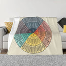 Axyaa Fluffy Softs Emotions Throw Blanket - Funny and Cozy Gift