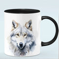 King Forest Wolf Mug - Axyaa Wolf Lover Birthday Gift Mug