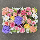 Axyaa Silk Floral Wedding Decor Petal Flower Wall Party Backdrop Display