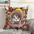 Axyaa Anime Bed Pillow Case 45x45 Decorative Cushion Cover Home Sofa Decor
