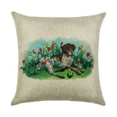 Axyaa Linen Pillowcase: Cartoon Digital Print Pattern for Office, Car, Home Sofa