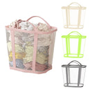 Axyaa Nylon Mesh Laundry Basket: Large Capacity, Portable, Foldable, Wall Mounted Organizer