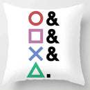 Axyaa Gamer Grip Square Pillowcase | Anime Style | TV Game Fan | 45x45 Cushion Cover