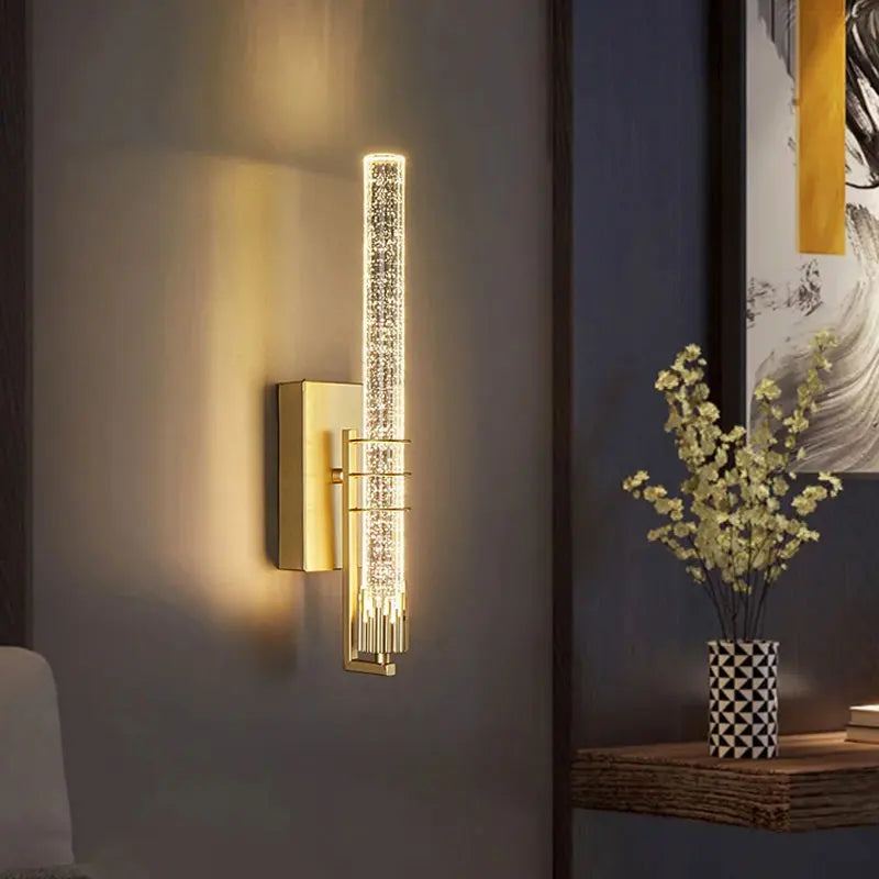 Axyaa Bubble Crystal Wall Lamps: Elegant Indoor Lighting for Living Room, Bedroom, Study & More