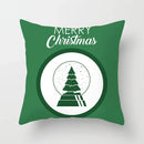 Axyaa Festive Green Christmas Polyester Bedspread Set