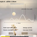 Axyaa Modern Minimalist LED Pendant Chandelier for Dining Room, Kitchen, Bar - Indoor Ceiling Lighting