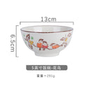 Axyaa Japanese Retro Ceramic Rice Bowl - Quality Tableware for Dining