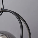 Axyaa Minimalist Smoke Grey Glass Pendant Light