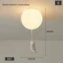 Axyaa Bear Cartoon Kids Pendant Light Bedroom Children's Room Decor LED