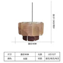 Axyaa Rattan Pendant Light: Japanese Wabi Sabi Bohemian Chandelier for Modern Home Decor