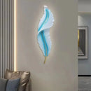 Axyaa Nordic Feather LED Wall Lamp for Home Decor