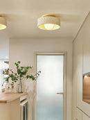 Axyaa Cream Ceiling Light - Minimalist LED Fixture for Living Room Hallway Bedroom
