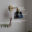 Axyaa Peace Pigeon Tiffany Rotatable Wall Lamp