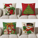 Axyaa Santa Gnome Gift Christmas Pillow Cover for Sofa Bedroom Car