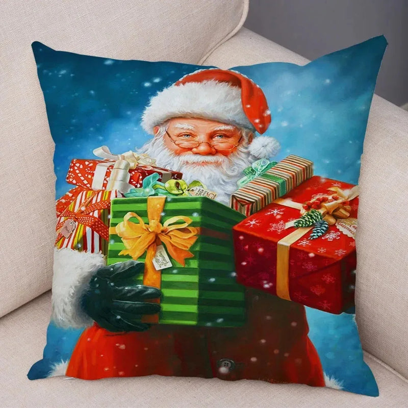 Christmas Santa Claus Pillowcase - Axyaa Christmas Day Party Sofa Decoration Gift