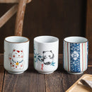Axyaa Hand Painted Ceramic Water Cup for Home Coffee - Wind Design
