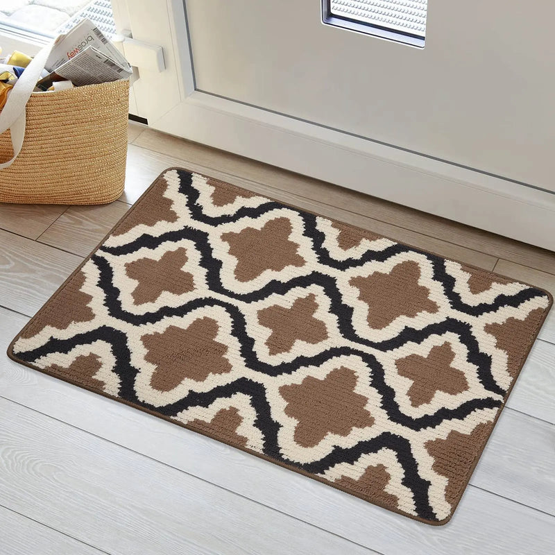 Axyaa Low-Profile Indoor Entry Doormat 80x120 - Non-Slip Absorbent Washable Rug