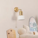 Axyaa Rotatable LED Ceramic Wall Lamp for Bathroom Mirror Living Dining Room