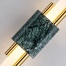 Axyaa Marble Wall Lamp - Luxury Green & White LED Sconce for Living Room, Bedroom, Hotel Aisle