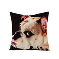 Axyaa Dog Print Linen Pillow Cover 45X45cm