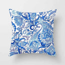 Axyaa Blue Mandala Pattern Pillow Case 45*45cm