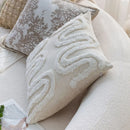 Axyaa Chenille Tufted Cushion Cover - Nordic Style Decorative Throw Pillow Cover