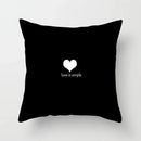 Axyaa Geometric Heart Piano Girl Throw Pillow Case Set for Home Decor