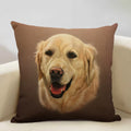 Axyaa Cute Dog Decorative Cushion Cover 45x45cm Linen Sofa Pillowcase Home Bedroom Decor