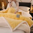 Axyaa Winter Velvet Blanket | Cozy & Weighted | Single/Double Bed Size