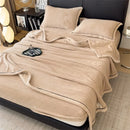 Axyaa Warm Fleece Jacquard Blanket - Multifunctional & Thick Winter Sofa Nap Sheet