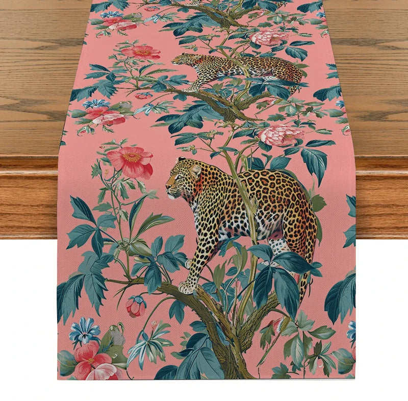 Axyaa Floral Jungle Table Runner