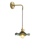 Axyaa Amber Glass LED Wall Sconce Indoor Lighting for Living Room Bedroom Bar