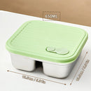Axyaa Stackable Stainless Steel Lunch Box with Leakproof Lid