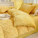 Axyaa Taffeta Velvet Duvet Cover, Cozy Fleece Plush Blanket, 150x200cm Warm Winter Bedding