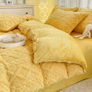 Axyaa Taffle Velvet Duvet Cover - Cozy Warmth, Soft Plush Fiber, Winter Home Bedding