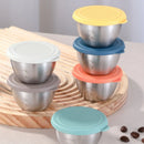 Axyaa Stainless Steel Sauce Cups with Leak-Proof Lids