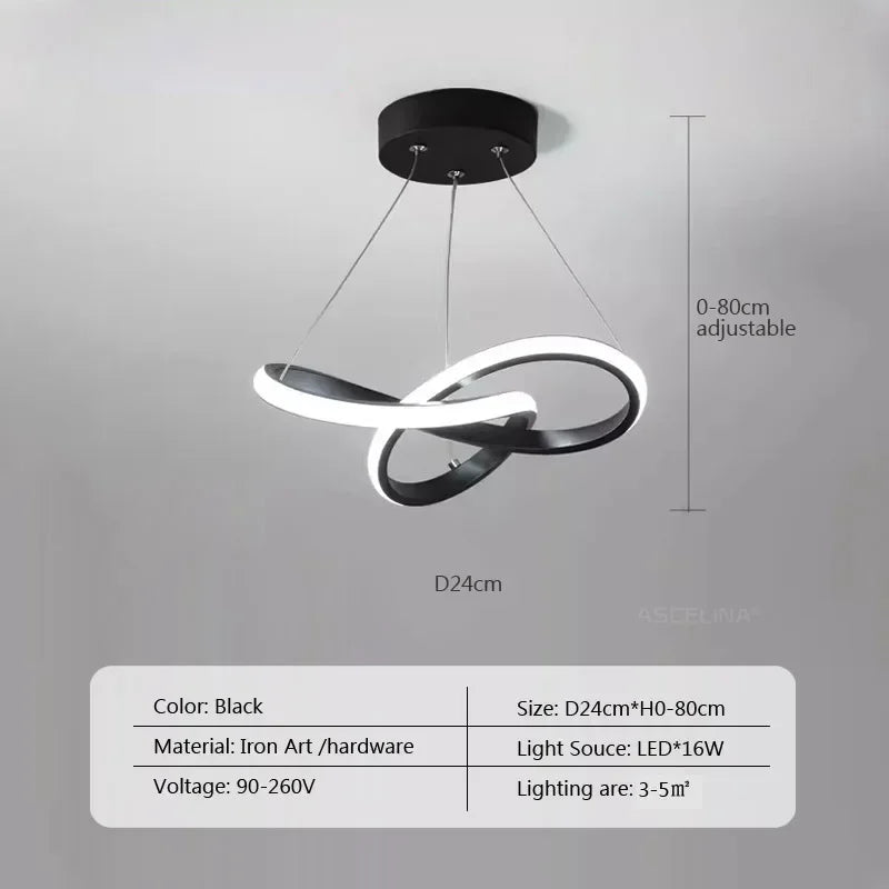 Axyaa Nordic LED Pendant Lamp for Dining Room, Bedroom & Living Room