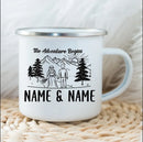 Axyaa Enamel Campfire Mug Customized for Couples Forest Wedding Gifts