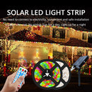 Axyaa Solar LED Strip Light: Rechargeable Outdoor Decoration for Garden, Christmas Atmosphere