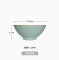 Axyaa 5-inch Ceramic Bowl - Vintage Aesthetic, Ice Cracks Design