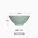 Axyaa 5-inch Ceramic Bowl - Vintage Aesthetic, Ice Cracks Design