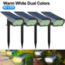 Axyaa Solar Lawn Lights: Adjustable Brightness in Warm/White for Landscape and Garden