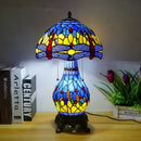 Axyaa Tiffany Stained Glass Table Lamp - Retro Luxe for Living Room & Bedroom