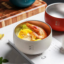 Axyaa Stainless Steel Double-layer Japanese-style Insulated Food Container Salad Bowl